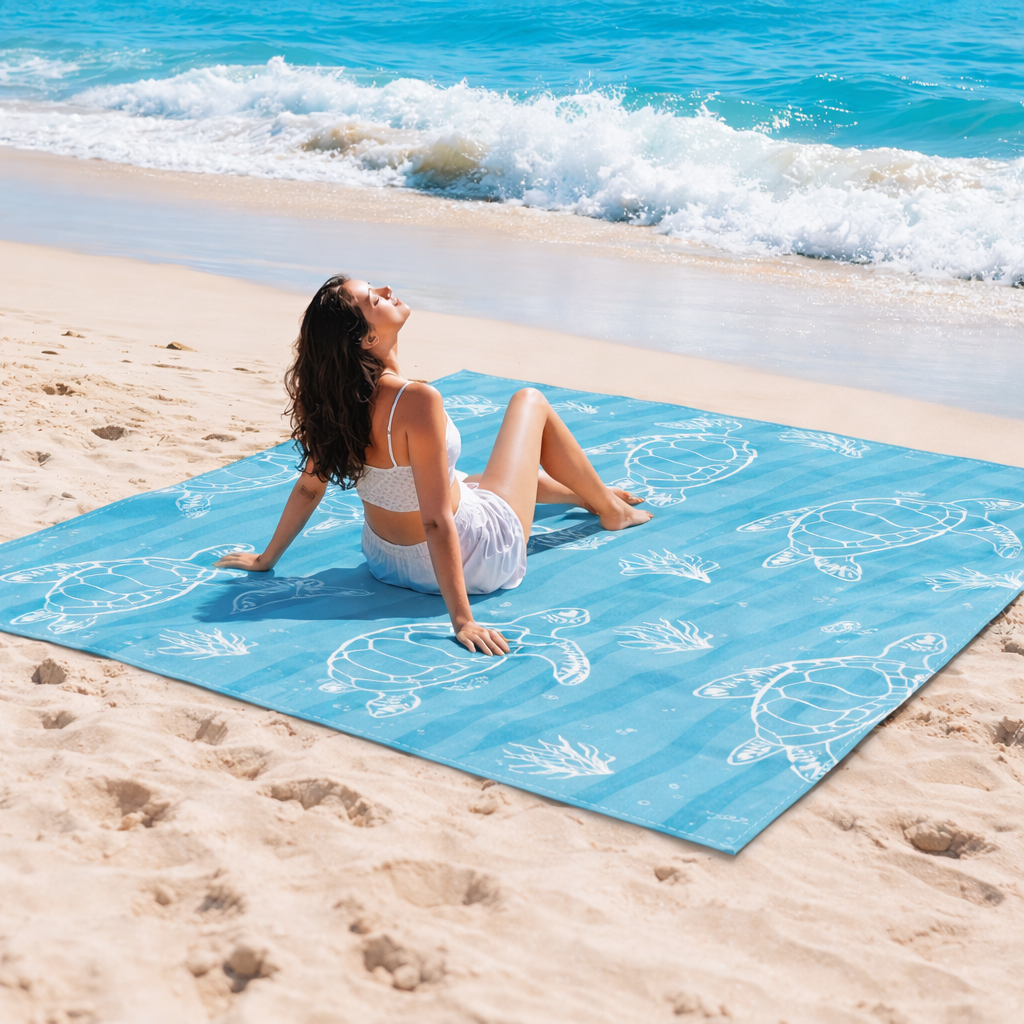 ‎‎‎Tapis de plage — Grand format DOUBLE